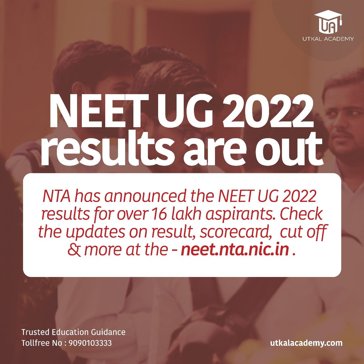 Neet results for aspirant